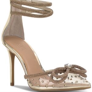 NIB INC Laynea translucent pointed toe pumps